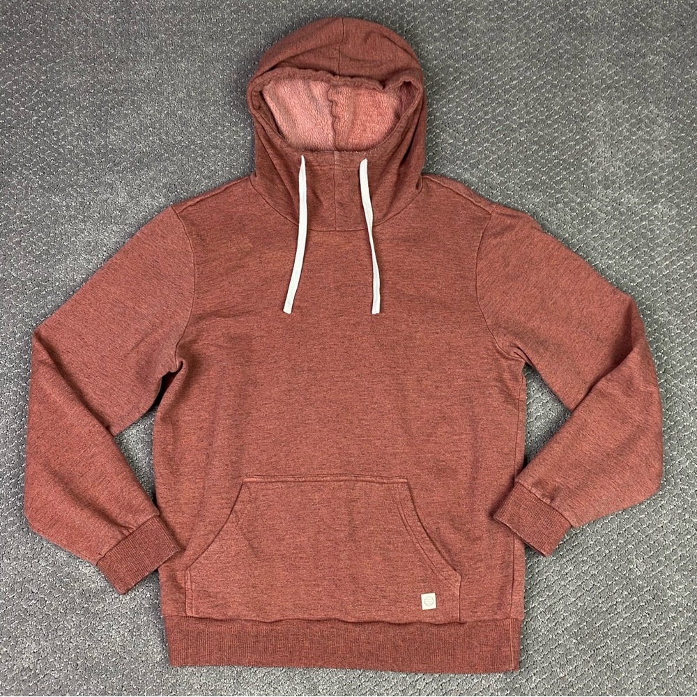 Marine Layer Cowlneck Hoodie Women's Medium Cowl Neck Red